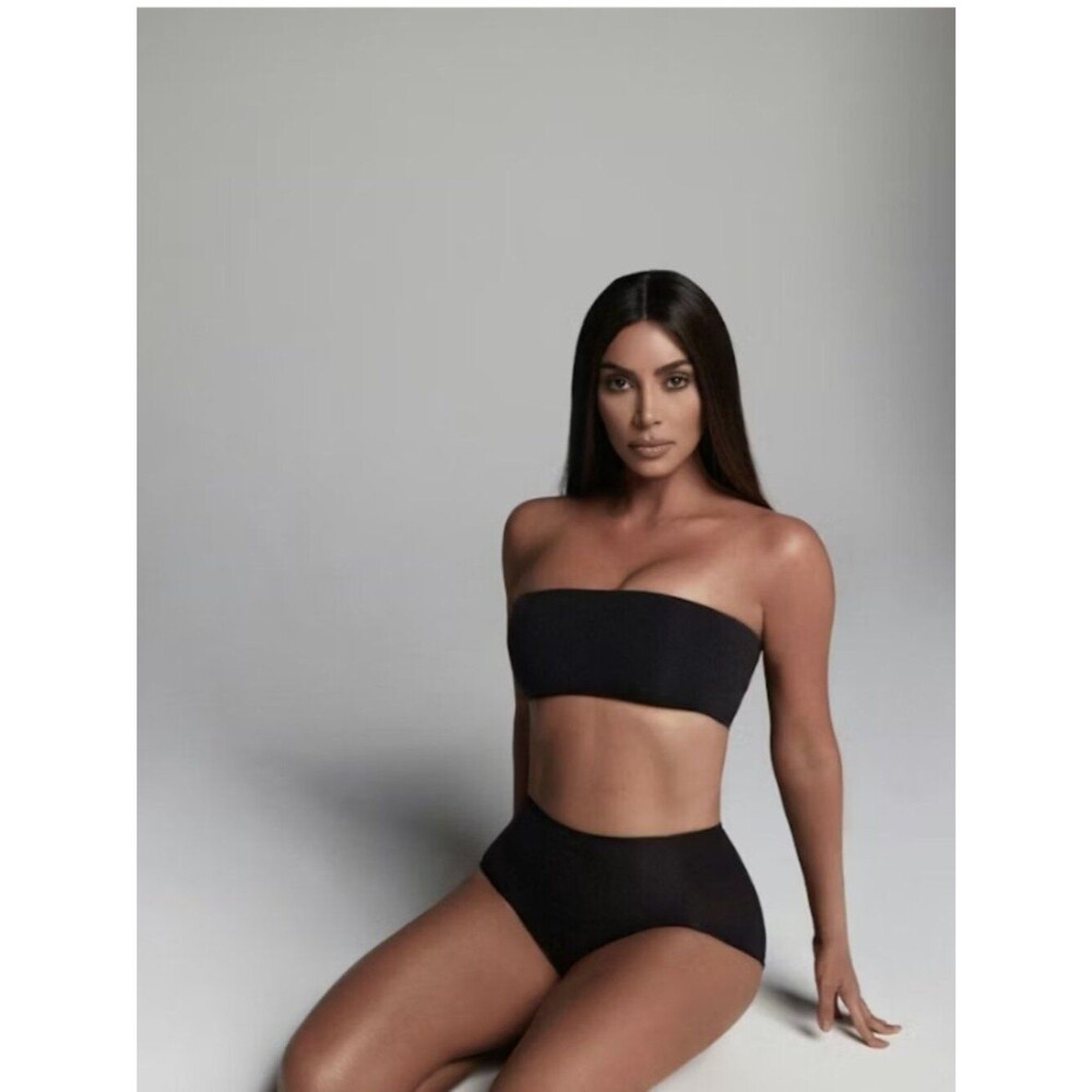 NEW SKIMS Fits Everybody Bandeau Onyx Black XS Plus NWT